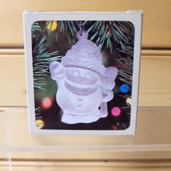 Keepsake Ornament 3 Hallmark Vintage Perky Penguin Cinnamon Bear Frosted Images - Picture 6 of 7